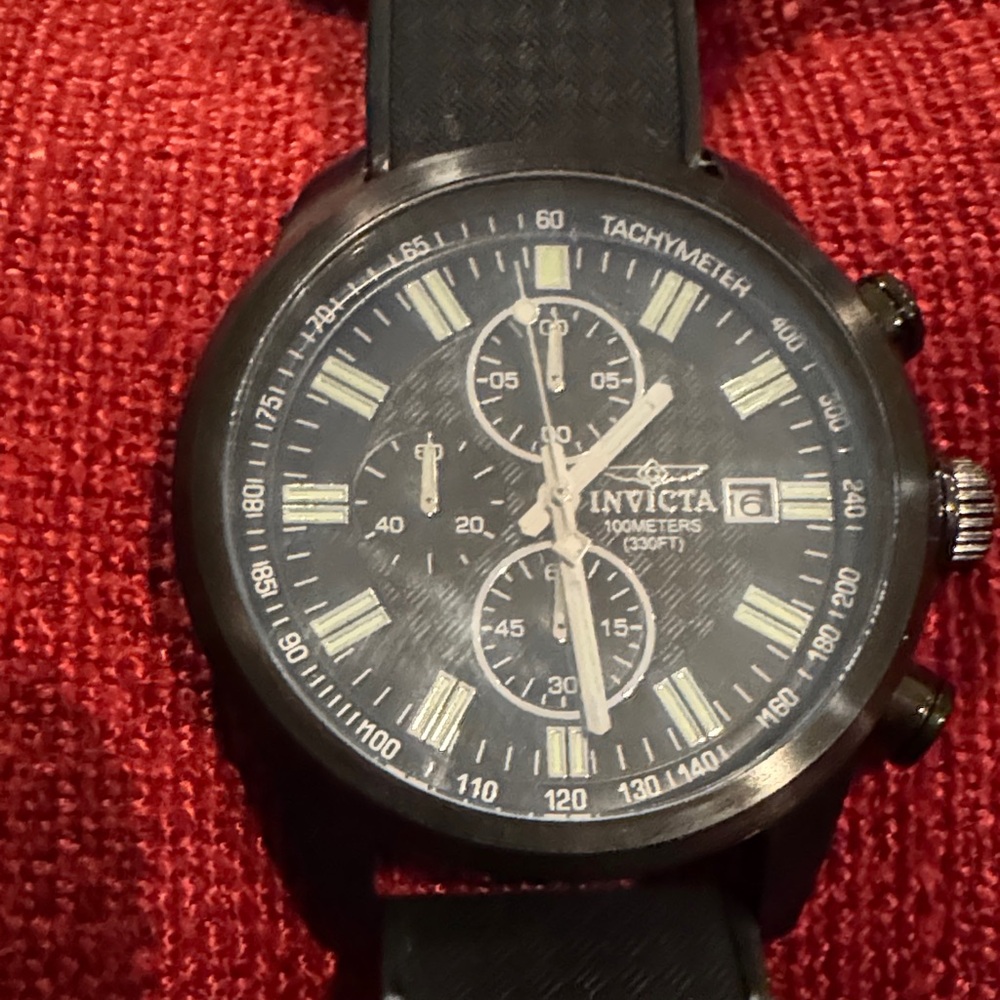 Invicta Specialty Carbon Fiber Diver Quartz Chronograph Watch